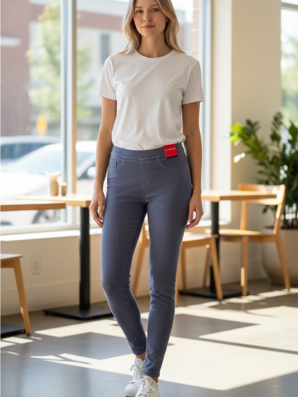 SPANX Ponte Skinny Jumpsuit-Style Pants in Slate